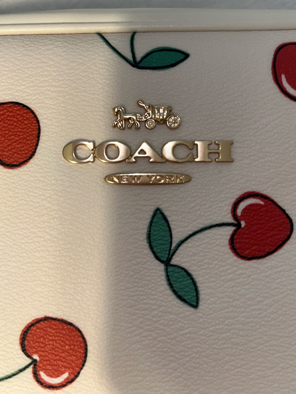 Coach Jamie Camera Bag with Heart Cherry Print - Picture 9 of 10